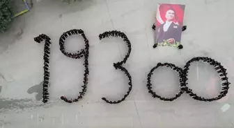 Amasya'da lise öğrencilerinden '1938' koreografisi