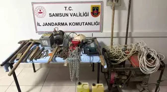 Samsun'da İzinsiz Kazı Yapan 4 Kişi Suçüstü Yakalandı