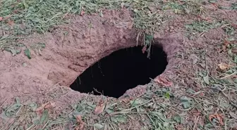 Aksaray'da Pancarda Obruk Oluştu