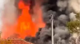 Denizli'de Anne ve Oğul Yangında Canını Kurtardı