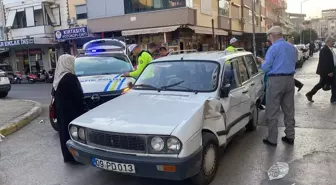 Nazilli'de Motosiklet Kazası Güvenlik Kamerasında