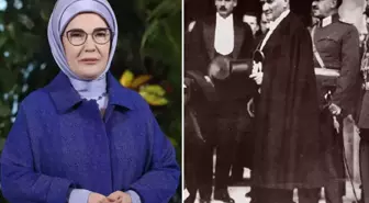 Emine Erdoğan, Mustafa Kemal Atatürk'ü andı; herkes kullandığı kelimenin anlamını aratıyor