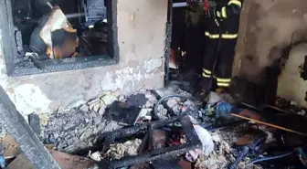 Kahramanmaraş'ta Müstakil Evde Yangın Çıktı