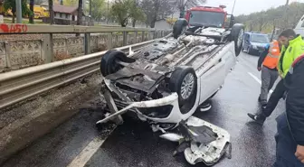 Bilecik'te Otomobil Devrildi: 1 Yaralı