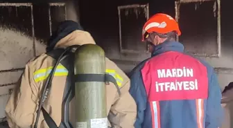 Midyat'ta Apartmanda Yangın: İtfaiye Müdahale Etti