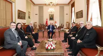 TBMM Başkanı Kurtulmuş, ATİB Genel Başkanı Cengiz'i kabul etti