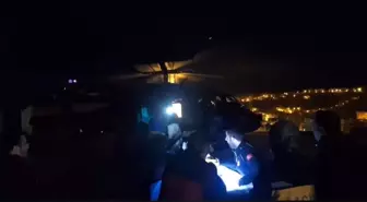 4 Metreden Düşen Genç, Helikopterle Hastaneye Ulaştırıldı