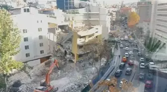 Çankaya'da Kontrollü Yıkım Sırasında Bina Çöktü