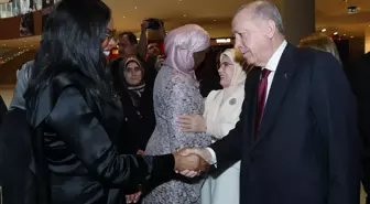 Cumhurbaşkanı Erdoğan 'Yankılar' sergisi açılış programında konuşuyor -1