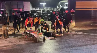 Edirne'de Dur İhtarına Uymayan Motosiklet Sürücüsü Kaza Yaptı