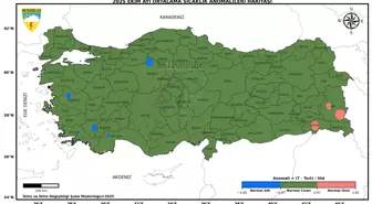 2025 Ekim Ayı Sıcaklık Analizi: Sivas Kangal'da En Düşük, Şırnak Cizre'dde En Yüksek Sıcaklık