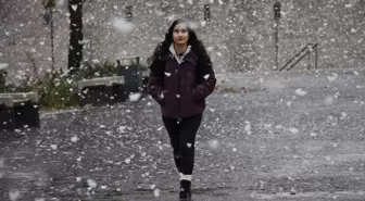 Meteoroloji sarı kodla uyarmıştı! Sivas'a lapa lapa kar yağdı