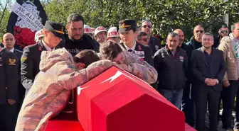 GÜRCİSTAN-Azerbaycan sınırında şehit olan asker son yolculuğuna uğurlandı