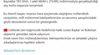 Bayraktar TB3 SİHA'dan Önemli Başarı