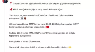 Galata Kulesi'nde Kültür Varlığı Kaçakçılığına Dikkat Çekildi