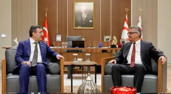 KKTC Cumhurbaşkanı Erhürman, Cevdet Yılmaz'ı Kabul Etti