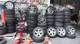 İstanbul'da Kış Lastiği Zorunluluğu İçin Lastikçilerde Yoğunluk