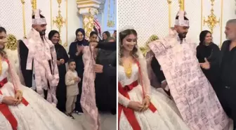 Yok böyle düğün! Damada, servet giydirdiler