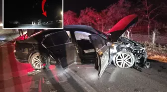 AK Partili milletvekilin ölümden döndüğü trafik kazası kamerada