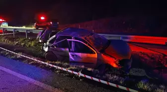 Çorum'da Otomobil Devrildi: 1 Ölü, 2 Yaralı