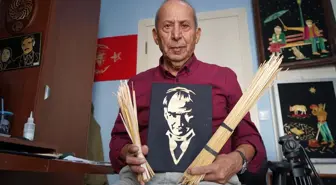 Emekli Emniyet Müdürü Ömer Güneş, 65 Yıldır Çavdar Sapıyla Sanat Yapıyor