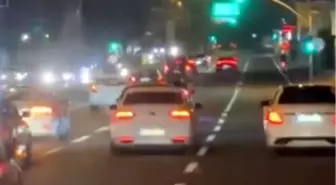 Avcılar'da Düğün Konvoyu Trafiği Kilitledi