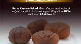 Bursa Kestane Şekeri ve İpsala Pirinci AB'den Coğrafi İşaret Tescili Aldı