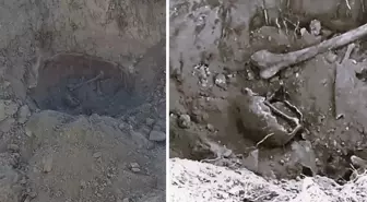 Denizli'de 5 toprak küpün içerisinde insana ait kemik parçaları bulundu