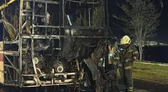 İzmir'de ESHOT Otobüsü Yangın Çıkardı