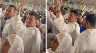 Mert Hakan Yandaş'ı umre ziyaretinde gören bir kişi yaptığıyla pes dedirtti