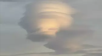 Bursa'da Uludağ Üzerinde Mercek Bulutu Oluştu