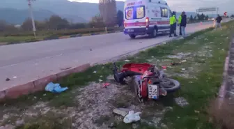 Suriye Uyruklu Motosiklet Sürücüsü Kazada Ağır Yaralandı