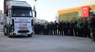 Şanlıurfa'dan Gazze'ye 4 Tır Gıda Yardımı Gönderildi