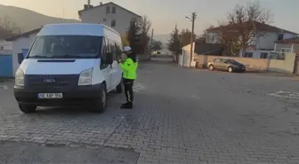 Yozgat'ta Jandarma Ekiplerinden Öğrenci Servislerine Denetim