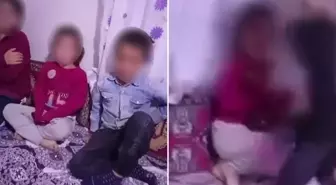 Böyle baba olmaz olsun! Çocuklarını sıraya dizip kemerle işkence etti