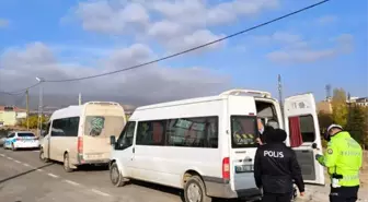 Elazığ'da Okul Servis Araçlarına Denetim