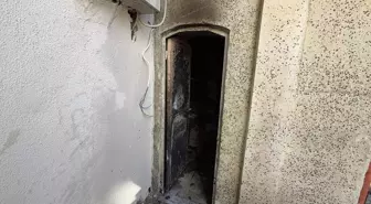 Burdur'da Cami Minareinde Yangın