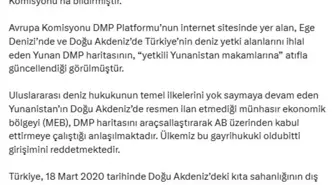Dışişleri Bakanlığı: Yunanistan'ın Doğu Akdeniz İddiaları Gayrihukukidir