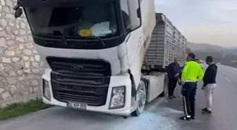 Samsun'da TIR Yangınına Polis Müdahalesi