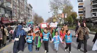 Kütahya'da çocuklar Filistinli akranlarına destek için yürüdü