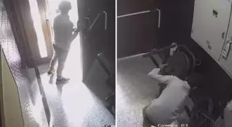 Yaptığı rezilliği kimse görmüyor sandı ama kamera kayıttaydı