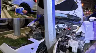 Aynı yolda yarım saatte iki kaza! Yaralı sürücünün ilk sözü herkesi şaşırttı