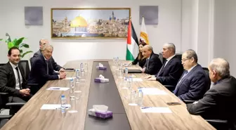 Filistin Devlet Başkan Yardımcısı Hüseyin eş-Şeyh ve Tony Blair Görüştü