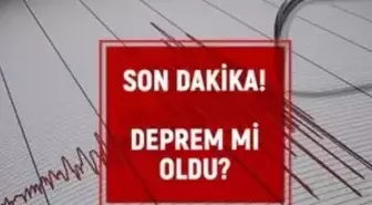 Bursa'da deprem mi oldu? SON DAKİKA! 25 Kasım Bursa'da az önce nerede deprem oldu?