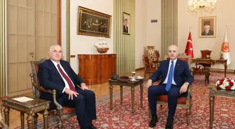 TBMM Başkanı Numan Kurtulmuş, Kamu Başdenetçisi Mehmet Akarca'yı Kabul Etti