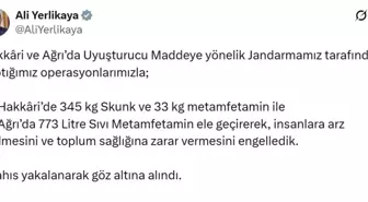 Uyuşturucu Operasyonunda Hakkari ve Ağrı'da Büyük Miktarda Uyuşturucu Ele Geçirildi