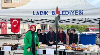 Ladik'te Gazze yararına kermes düzenlendi