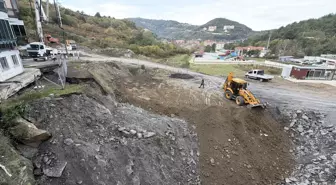 Amasra'da Toprak Kayması Sonrası İnşaat Alanı Dolduruluyor