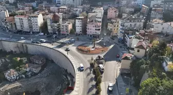 Trabzon'da Esentepe Kavşağı'nın yapım çalışmaları devam ediyor