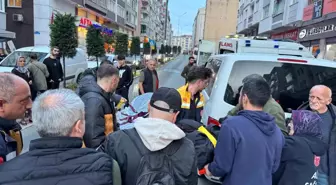 Giresun'da Minibüsün Kapısına Çarpan Motosiklet Sürücüsü Yaralandı